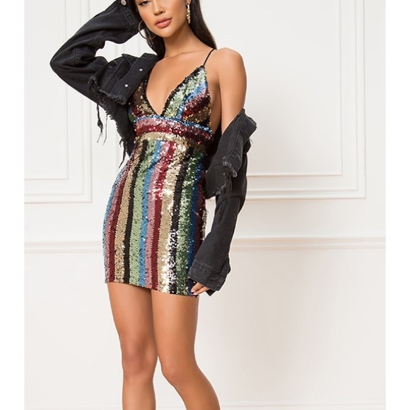 By the Way. Sequin bodycon dress - Picture 2 of 12